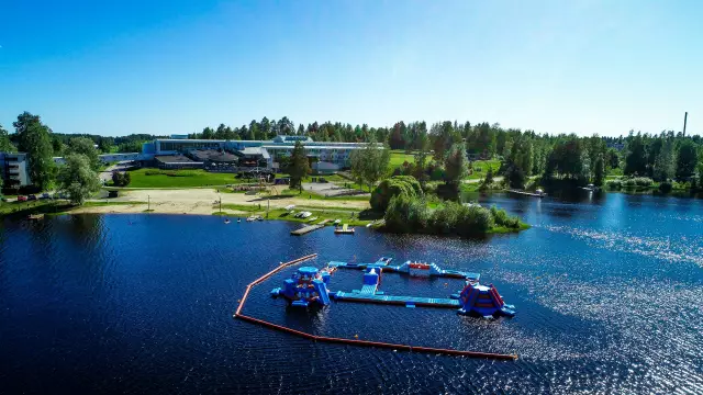 An aerial view of Ikaalinen Spa & Resort, summer 2024.jpg